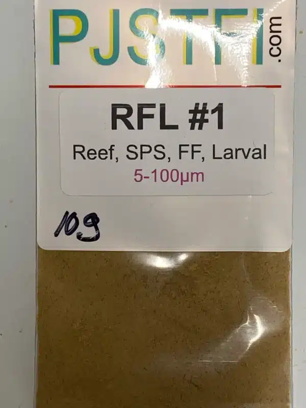 A bag of powder fish food is shown.